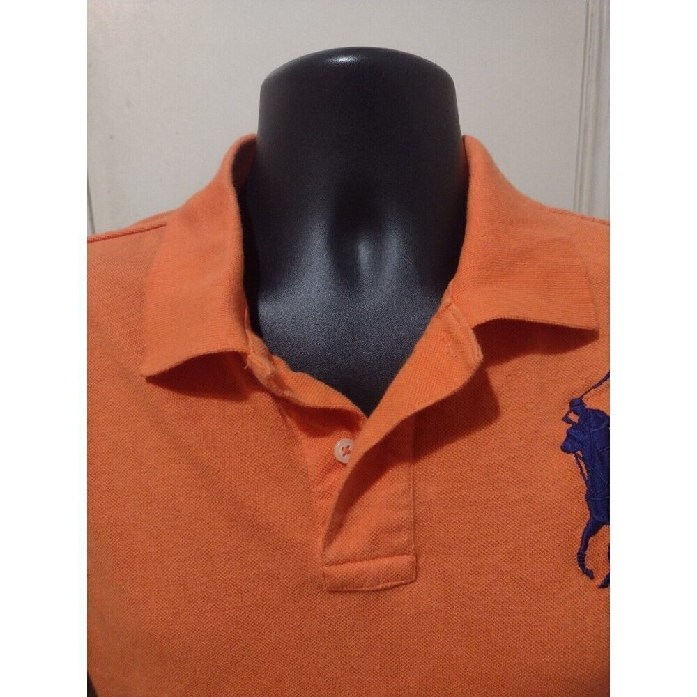 Polo Ralph Lauren Boys Custom Fit Big Pony #3 Polo Shirt XL (18-20) Orange - Picture 3 of 10